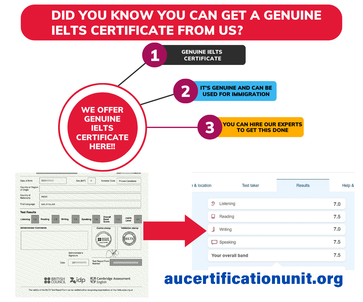 Buy IELTS Certificate Online